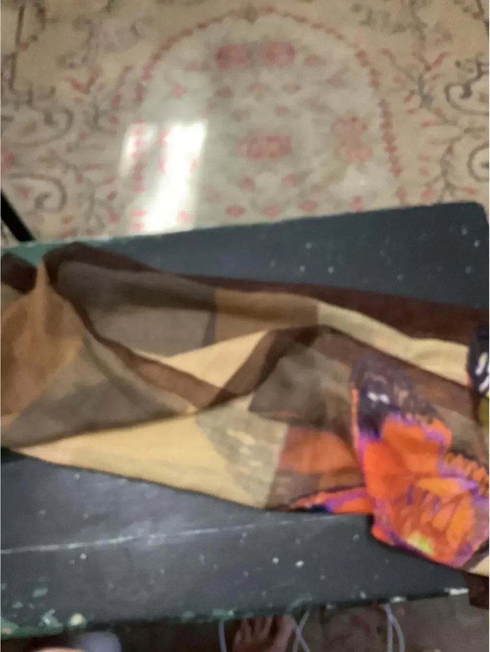 Lightweight Butterfly Print Women's Silk Scarf